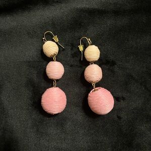 Pink Ombré Bon Bon Statement Earrings